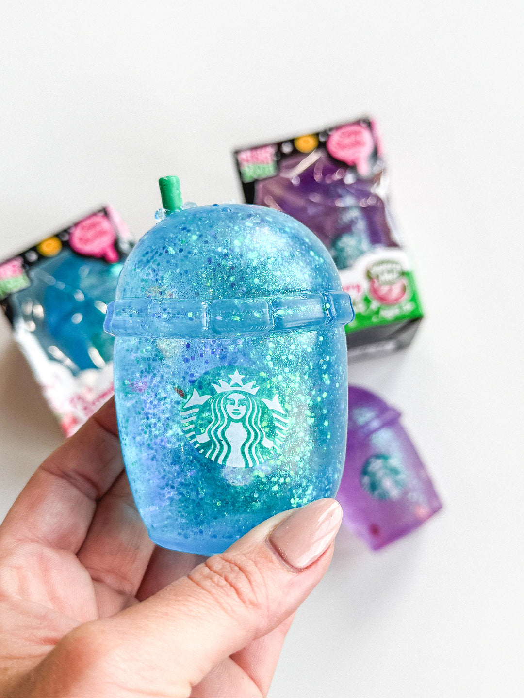 Glitter Pink Drink Squishie