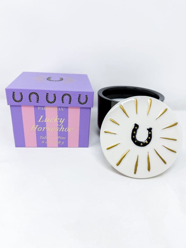Paddywax Lucky Horse Shoe Glass Candle