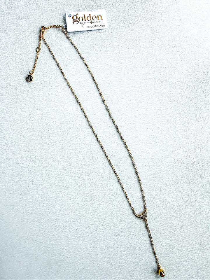 18K Gold Plated Enamel Dainty Chain Necklace