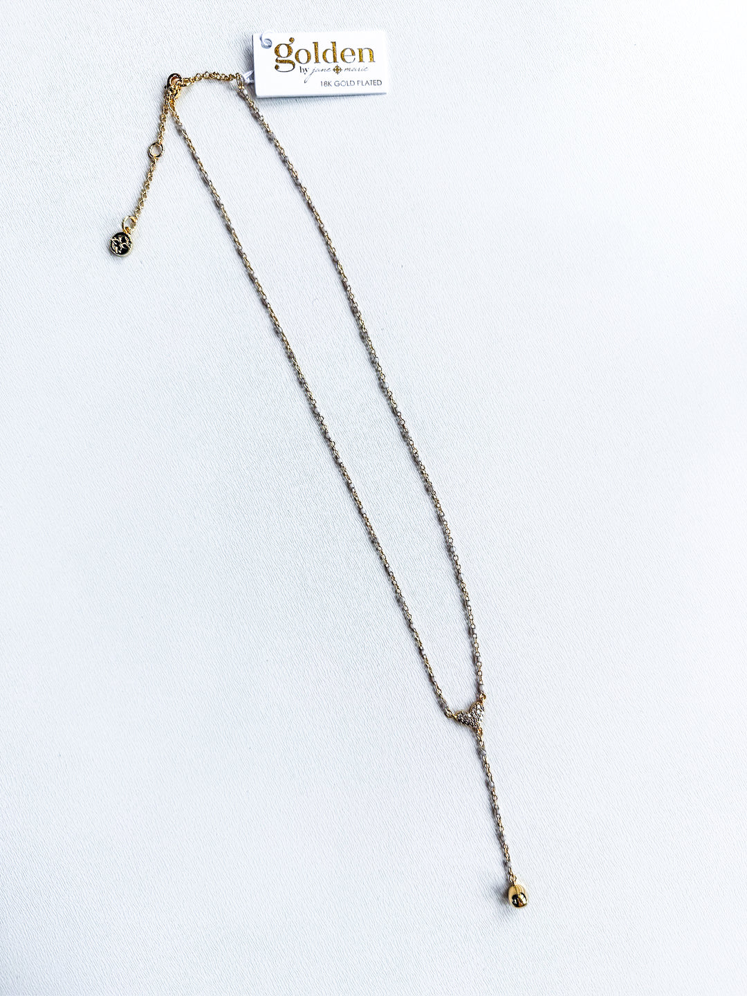 18K Gold Plated Enamel Dainty Chain Necklace