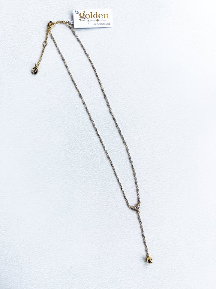 18K Gold Plated Enamel Dainty Chain Necklace