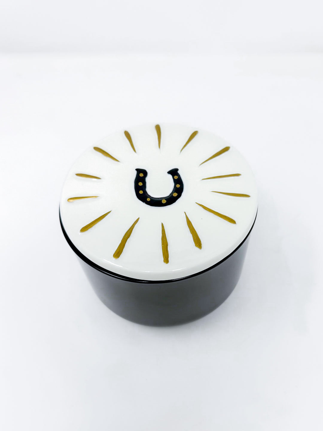 Paddywax Lucky Horse Shoe Glass Candle