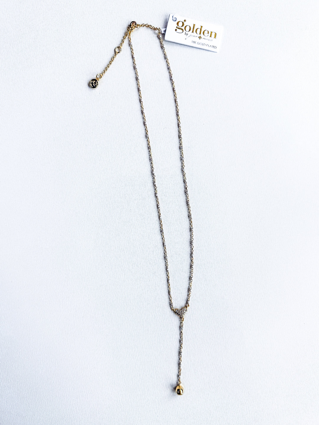 18K Gold Plated Enamel Dainty Chain Necklace