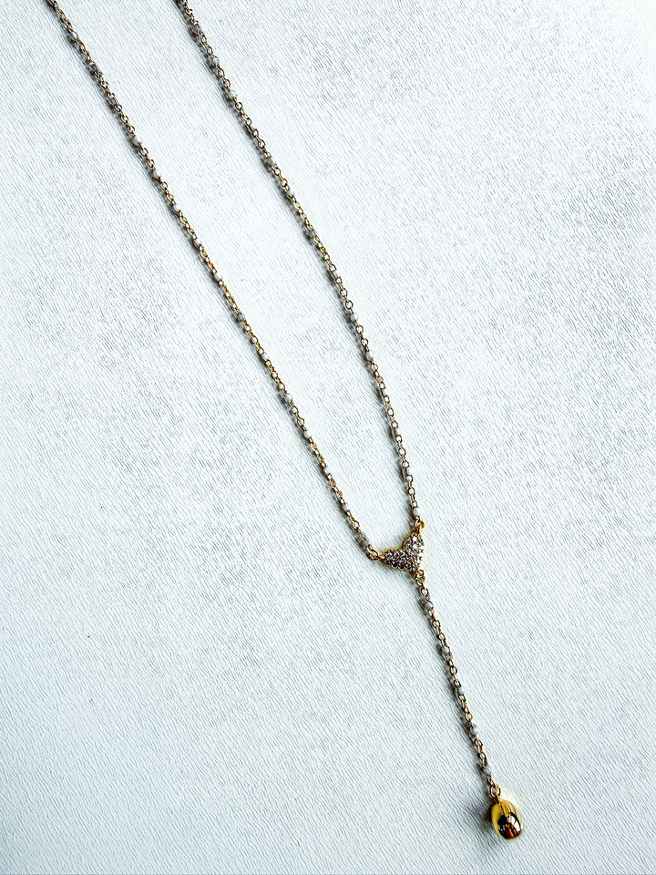 18K Gold Plated Enamel Dainty Chain Necklace