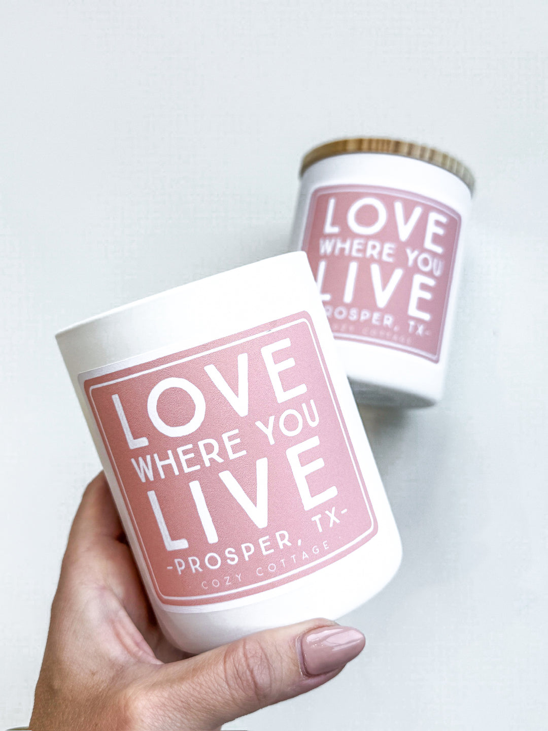 Prosper, Tx Love Where You Live Cozy Cottage Candle