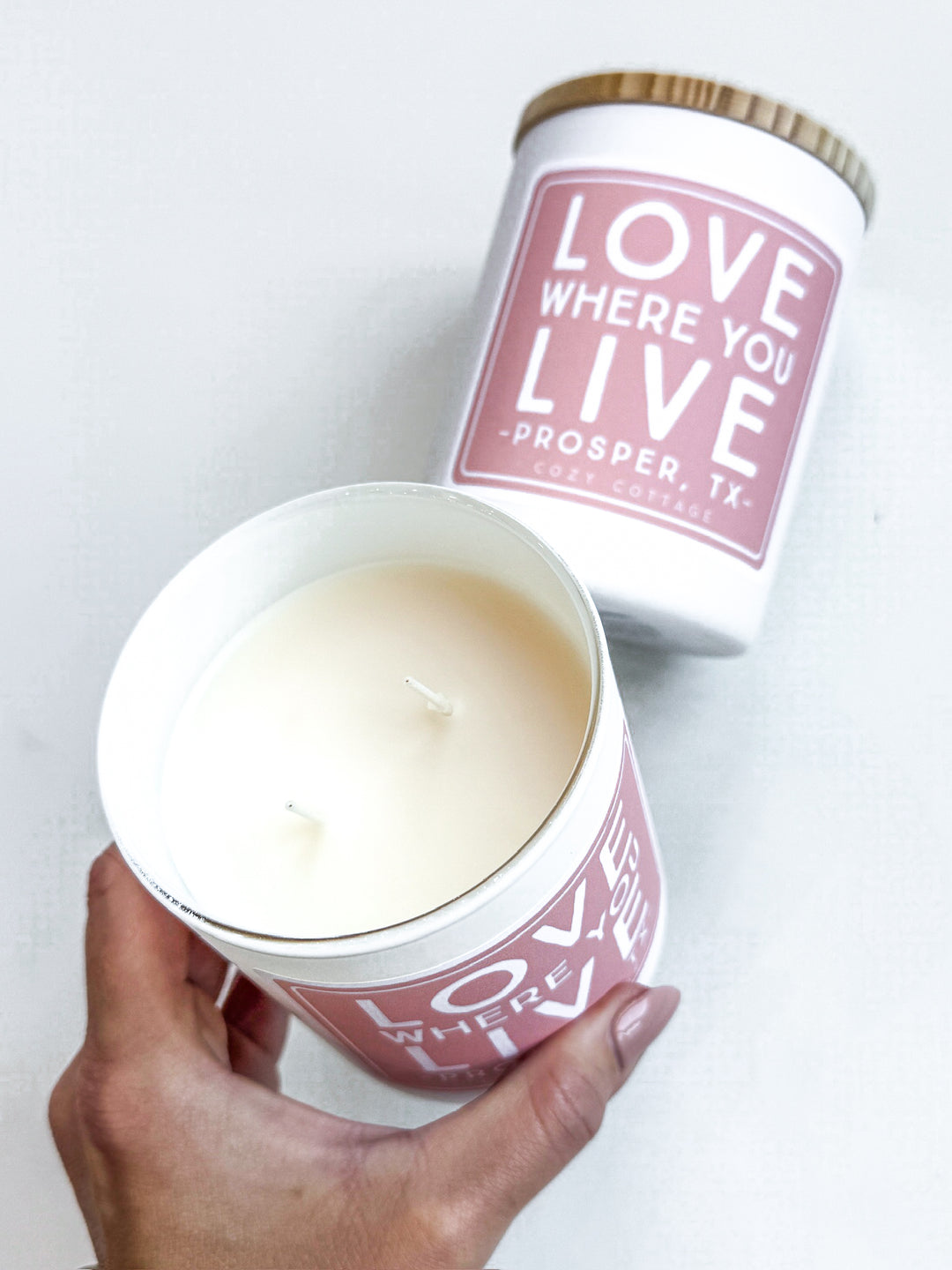 Prosper, Tx Love Where You Live Cozy Cottage Candle