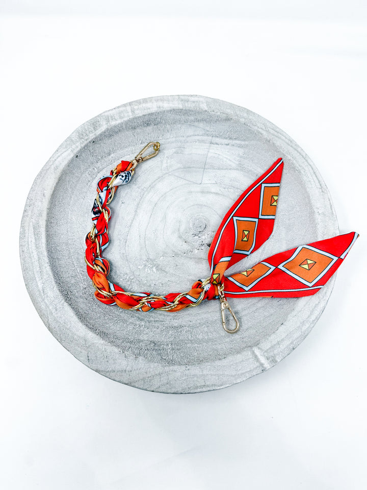Scarf & Chain Phone Holder Keychain