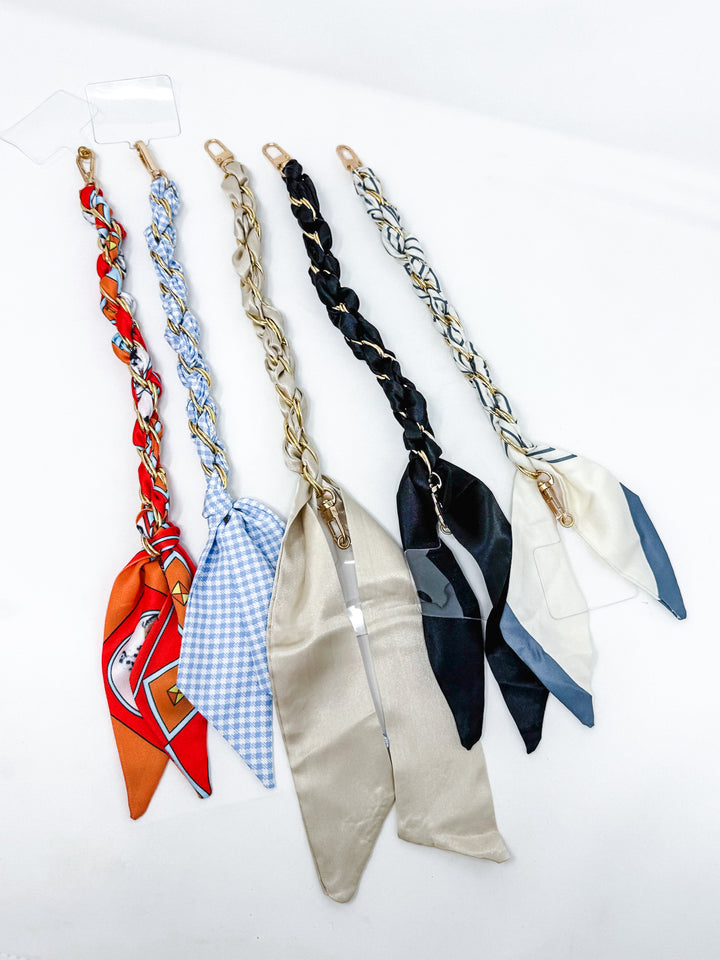 Scarf & Chain Phone Holder Keychain