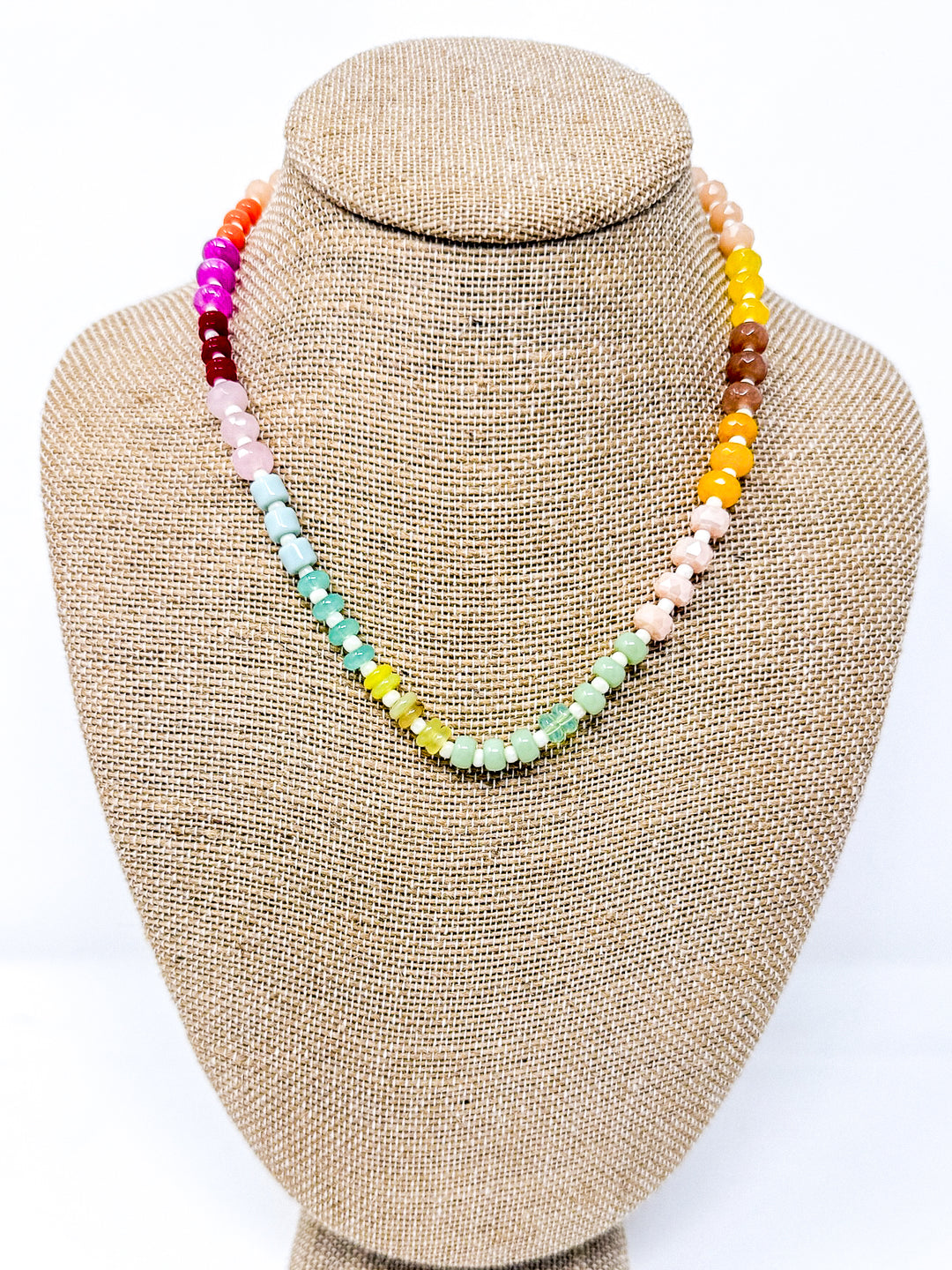 Natural Stone Beaded Necklace