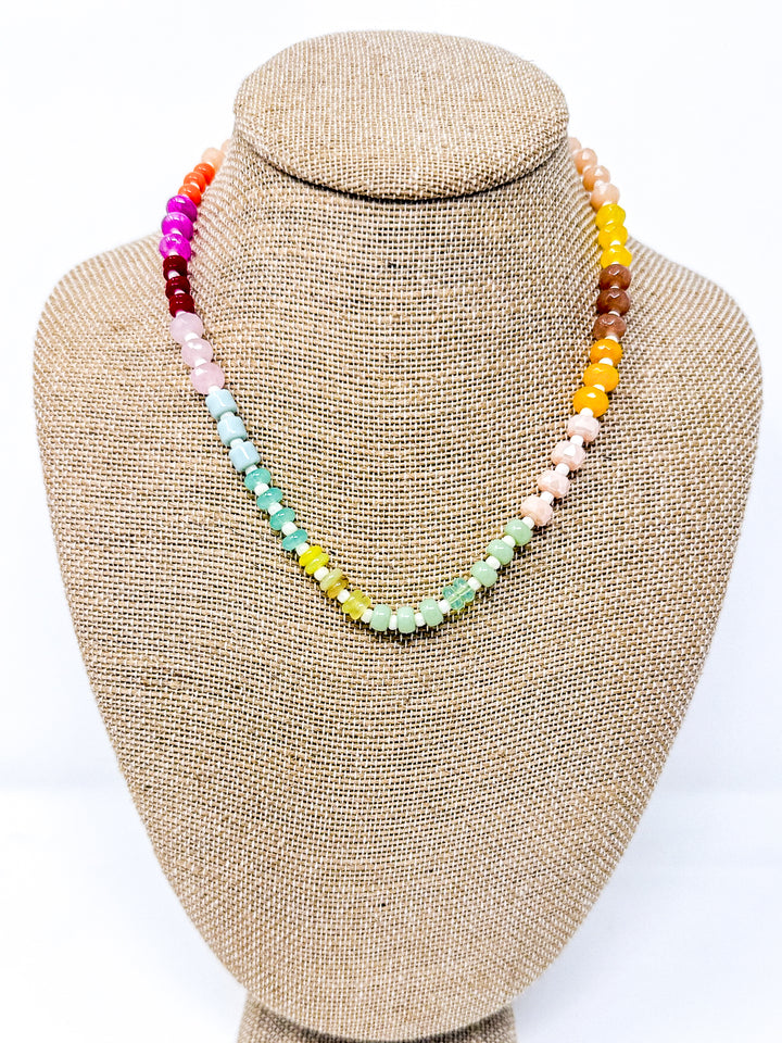 Natural Stone Beaded Necklace