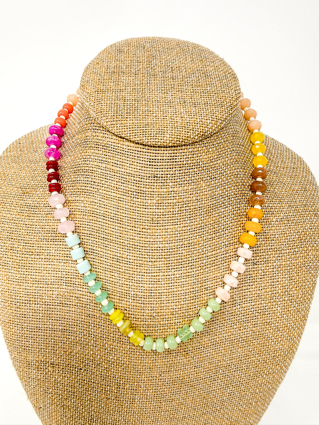 Natural Stone Beaded Necklace