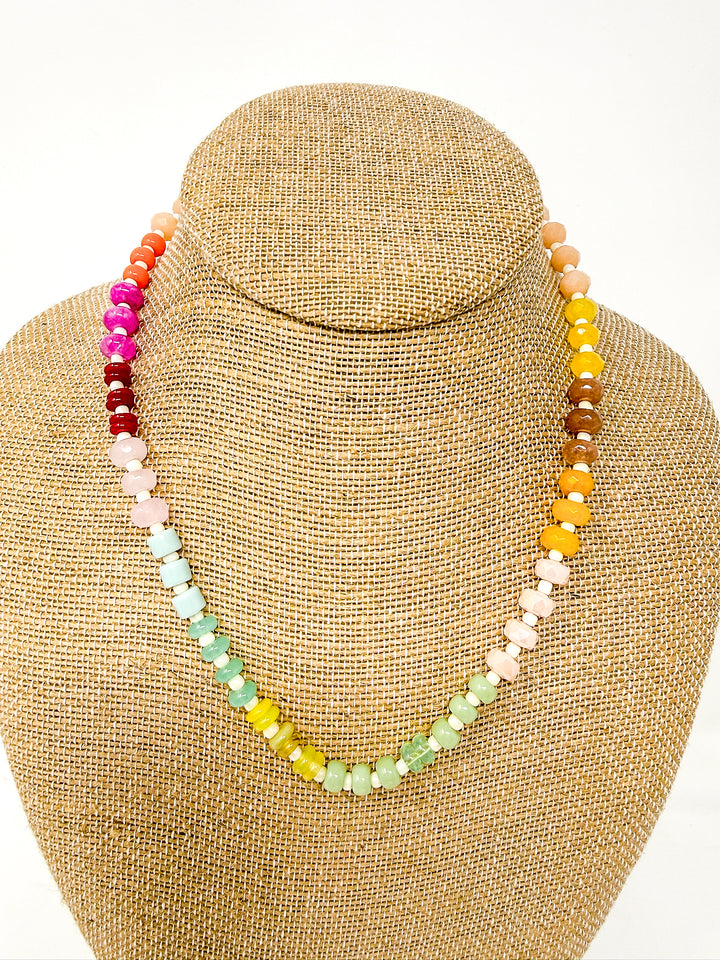 Natural Stone Beaded Necklace