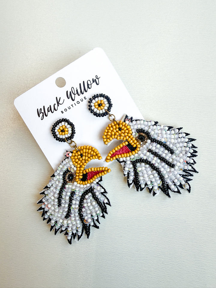 Prosper Eagle Beaded Earring
