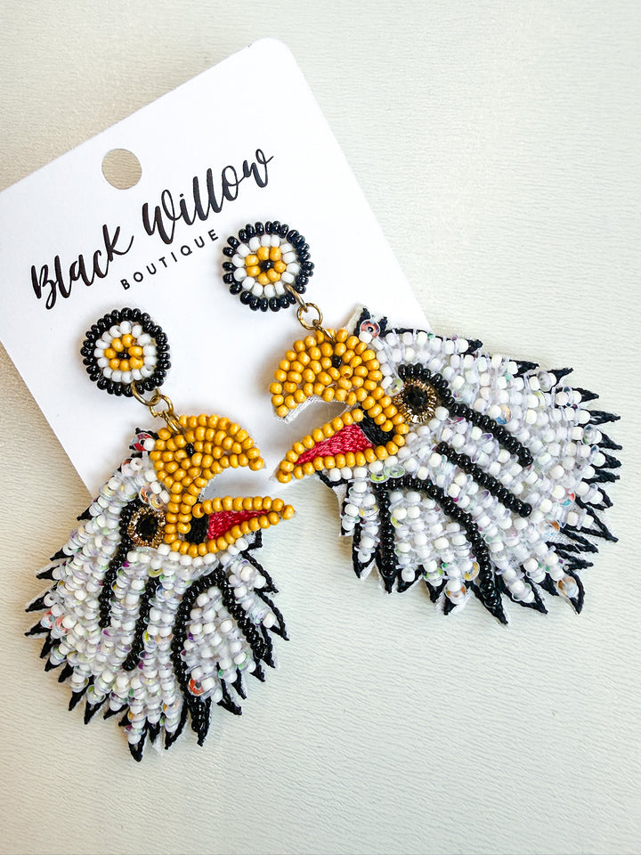 Prosper Eagle Beaded Earring