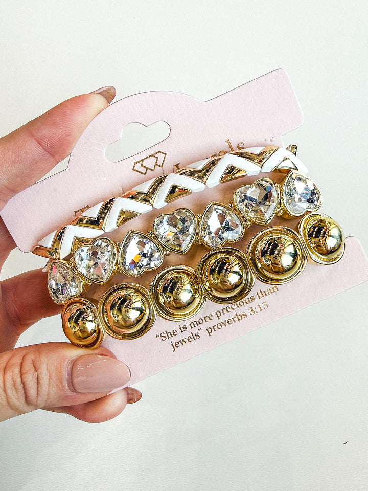 Have It With Hearts Bold Bracelet Stack