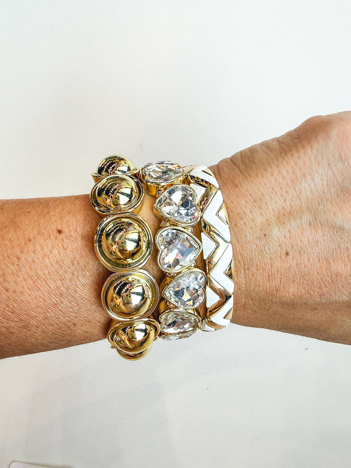 Have It With Hearts Bold Bracelet Stack
