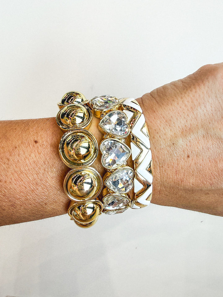 Have It With Hearts Bold Bracelet Stack