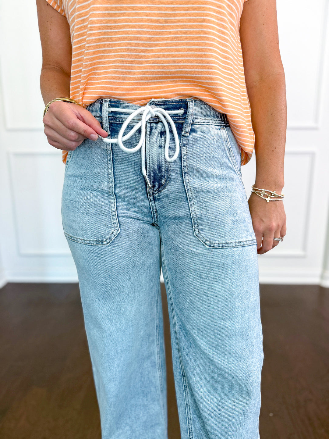 Flying Monkey High Rise Drawstring Wide