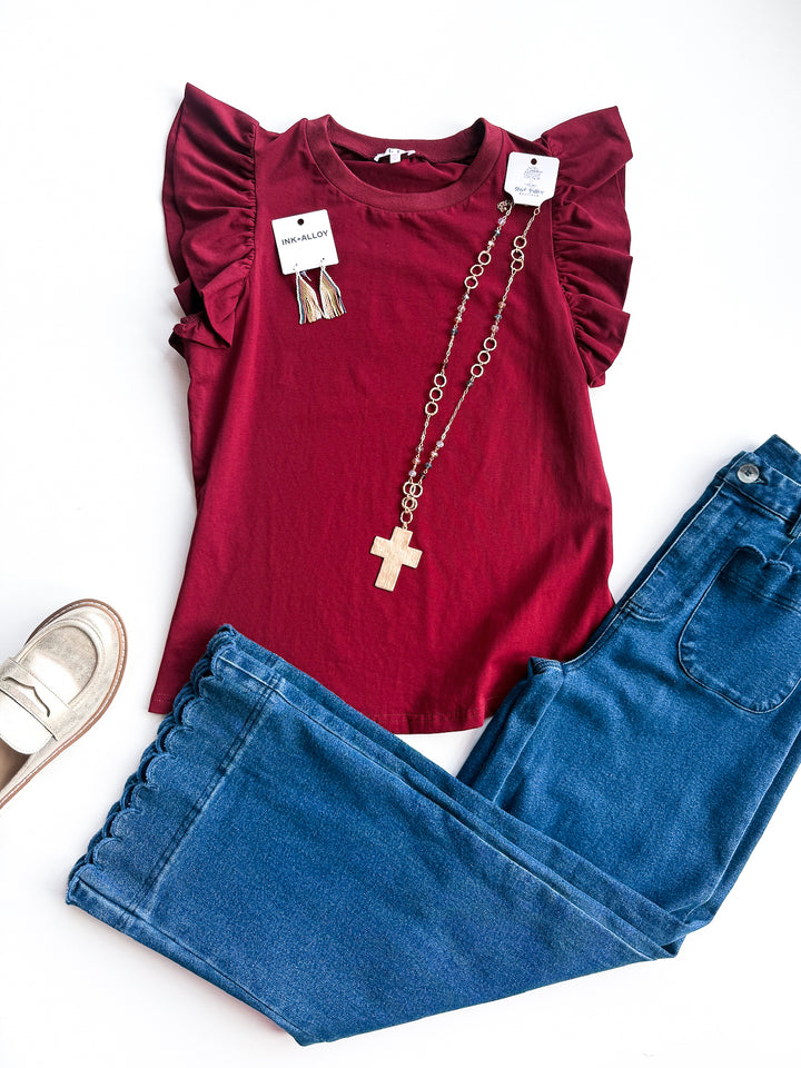 The Sideline Flutter Tee