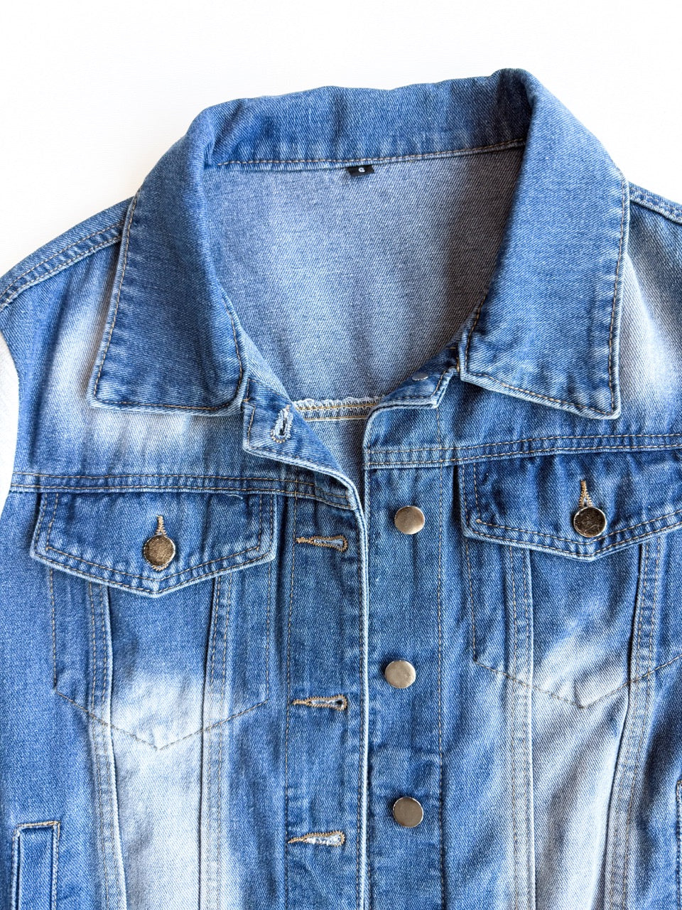 Function Meets Comfort Denim Jacket with Knit Sleeve