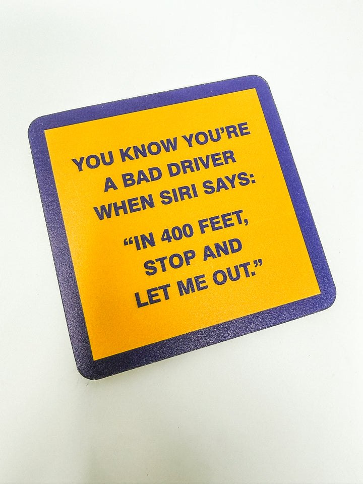Drinks on Me Coaster