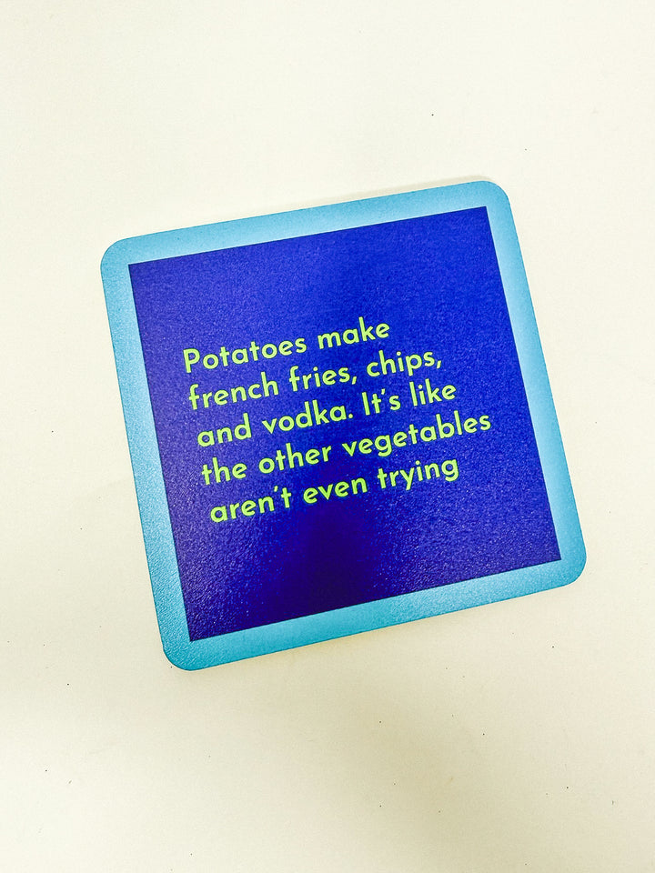 Drinks on Me Coaster