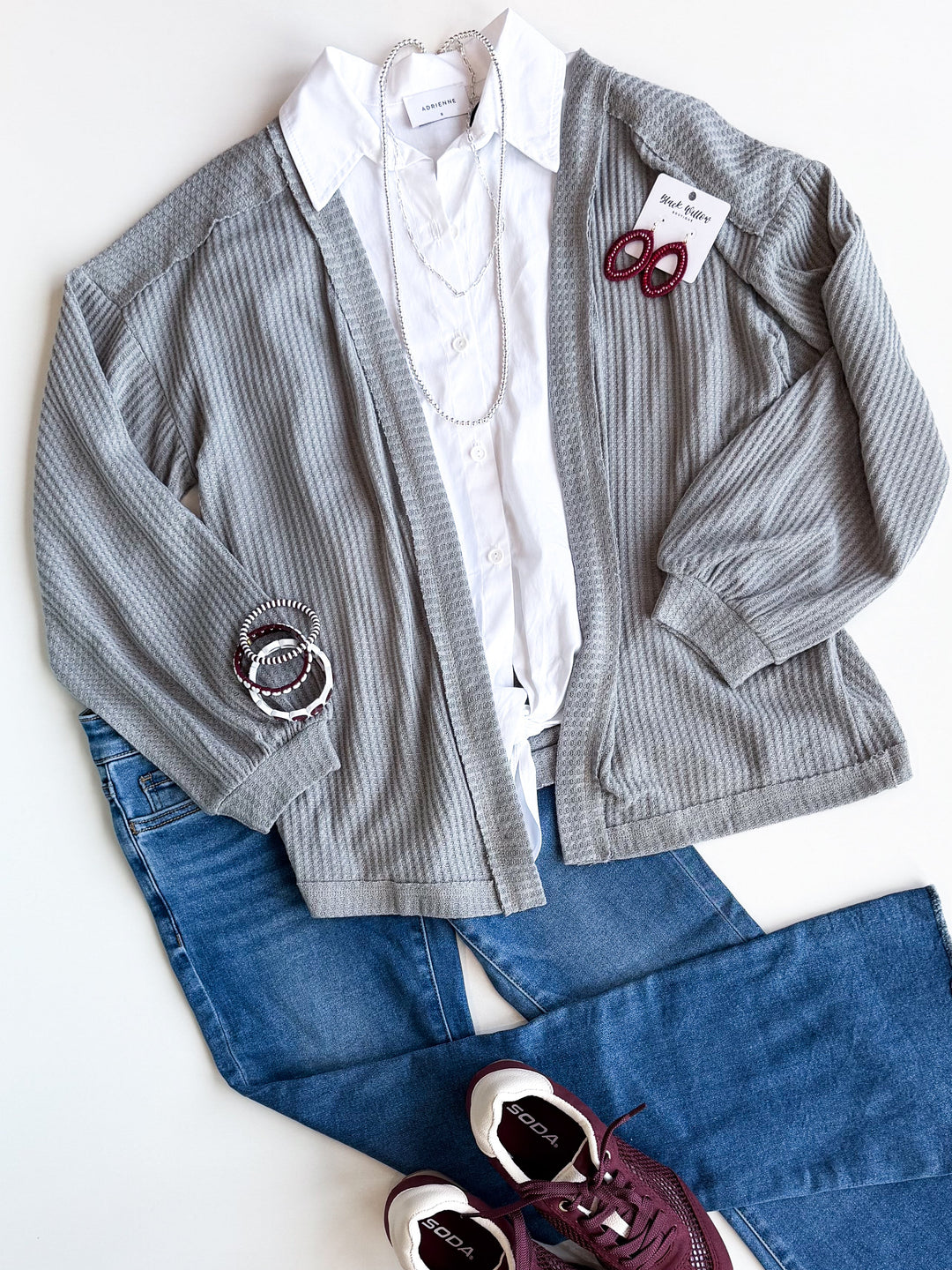 Anywhere Waffle Cardigan