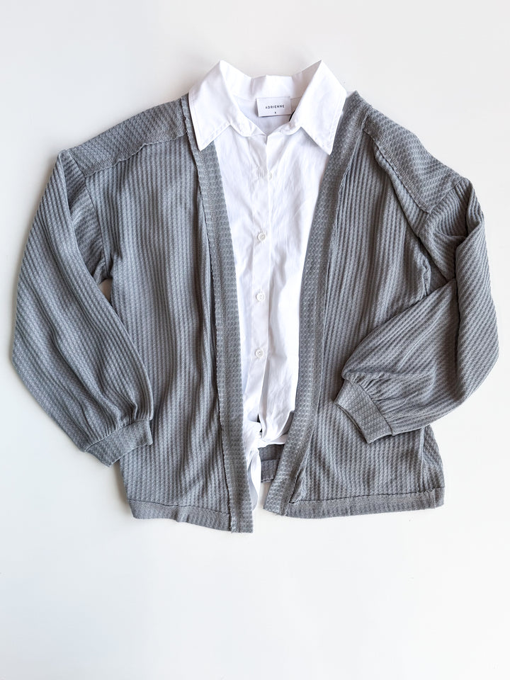 Anywhere Waffle Cardigan