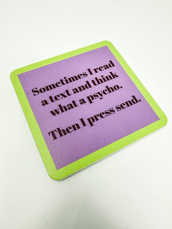 Drinks on Me Coaster