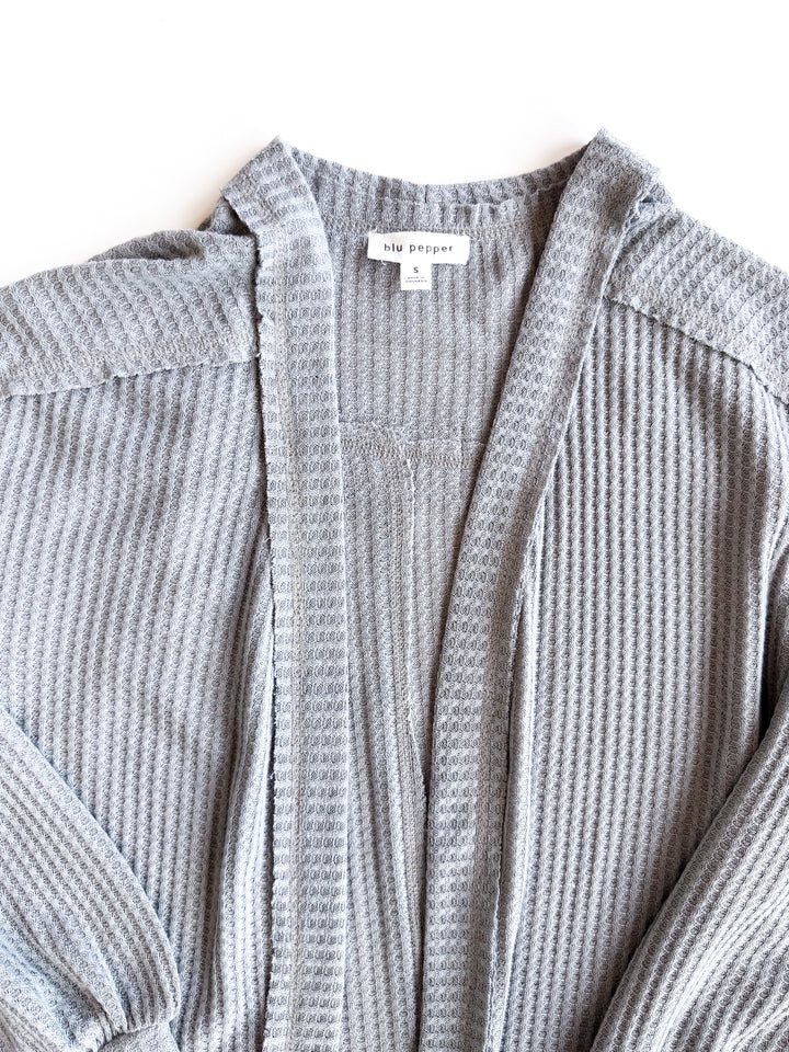 Anywhere Waffle Cardigan