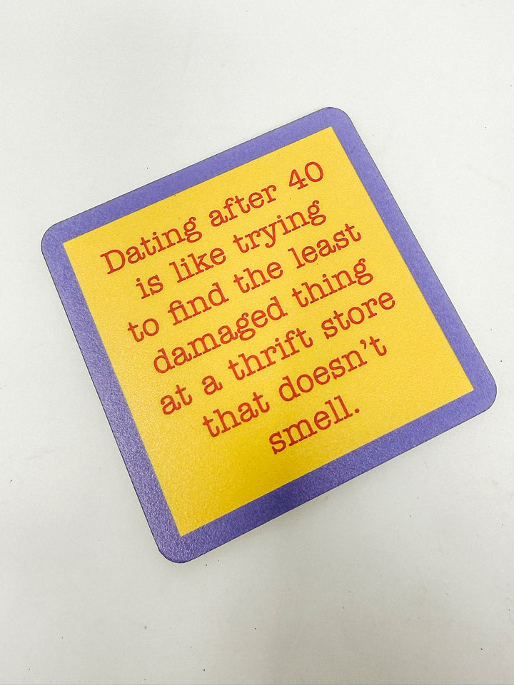 Drinks on Me Coaster