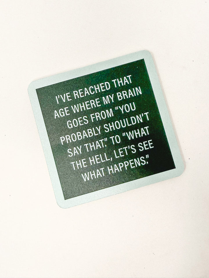 Drinks on Me Coaster