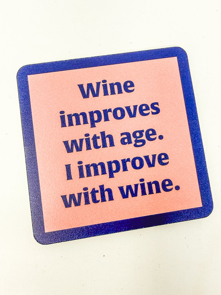 Drinks on Me Coaster