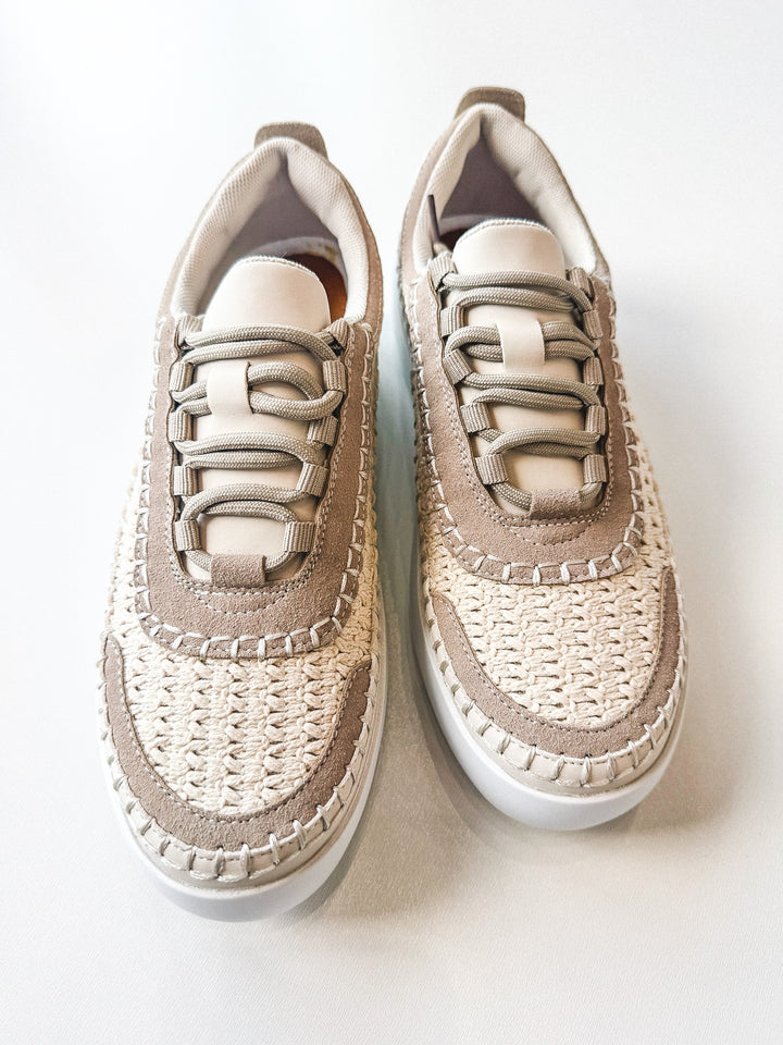 Shauna Woven Platform Crochet Sneaker