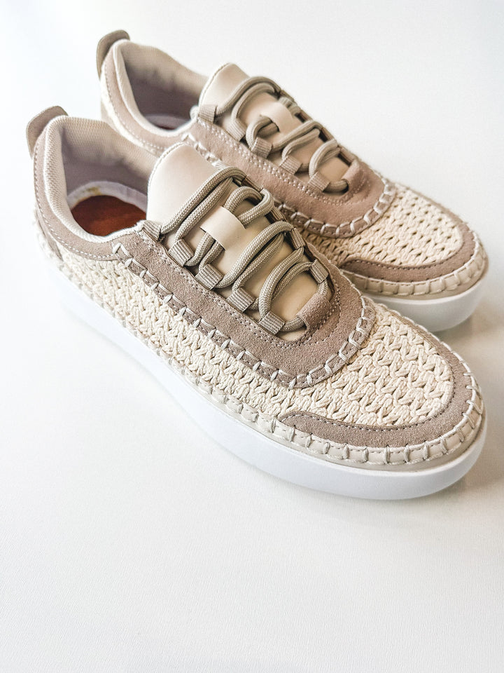 Shauna Woven Platform Crochet Sneaker