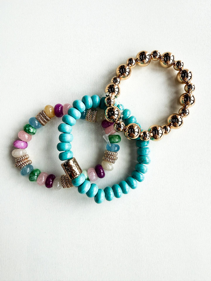 Speckled Robin Bracelet Stack