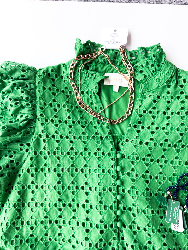 Lace & Light Eyelet Dress