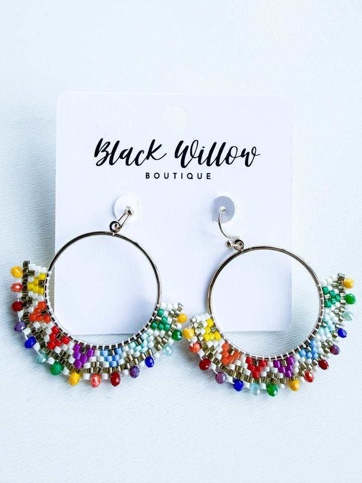 Fiesta Confetti Beaded Earring