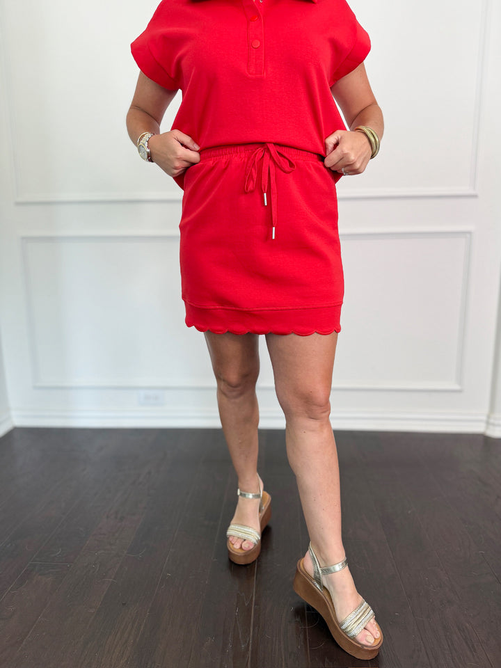 Ruby Scallop Skirt