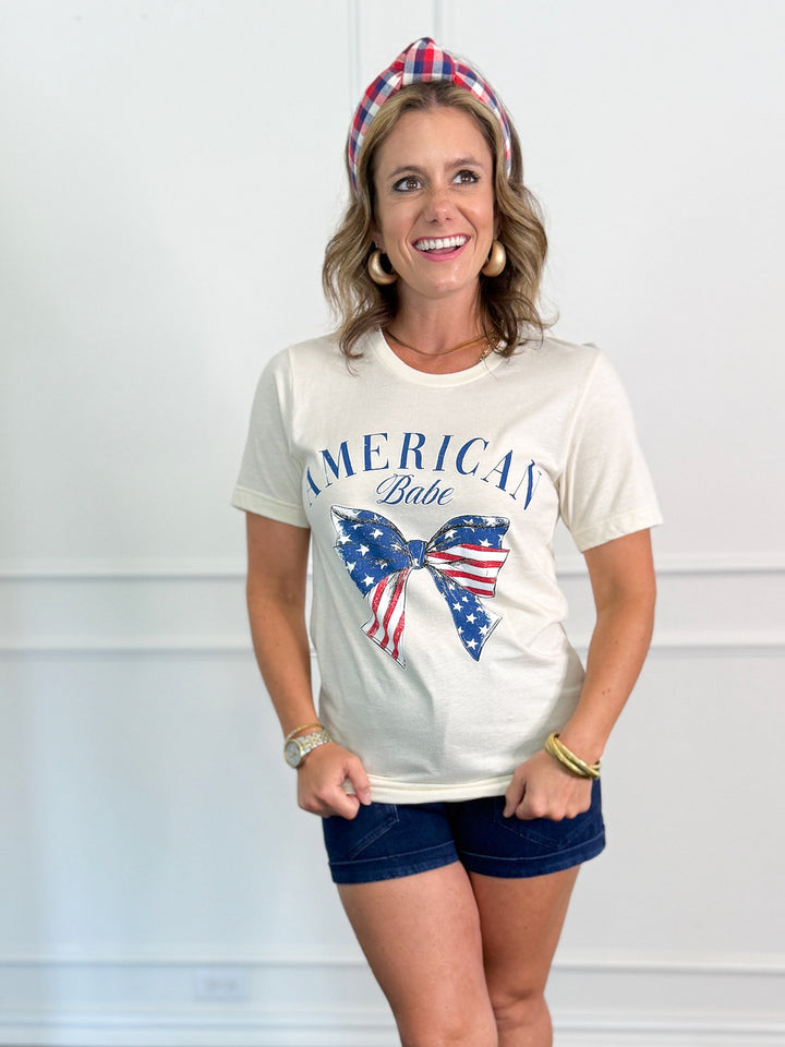 American Babe Bow Graphic Tee