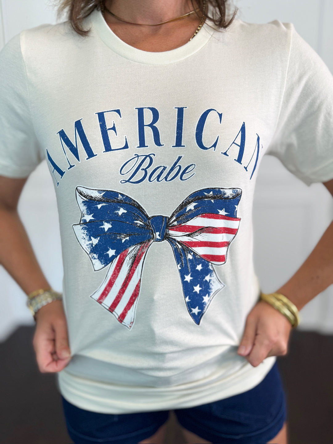American Babe Bow Graphic Tee