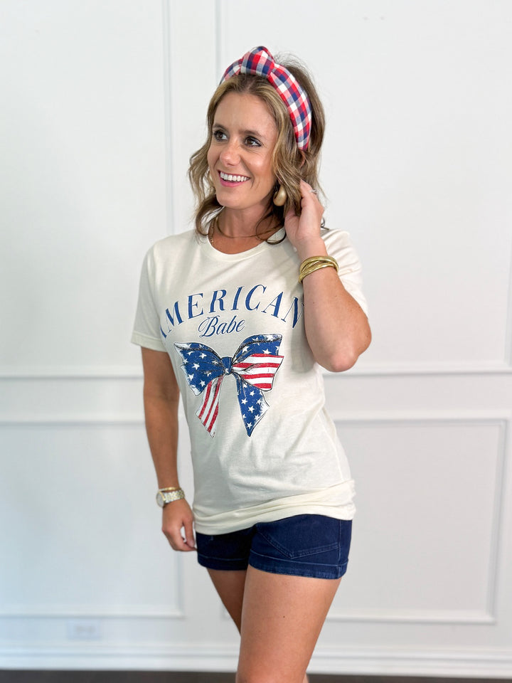 American Babe Bow Graphic Tee