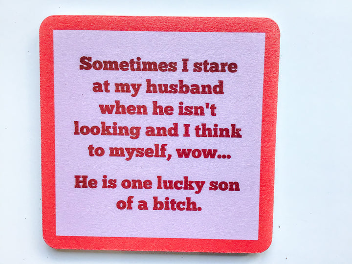 Drinks on Me Coaster