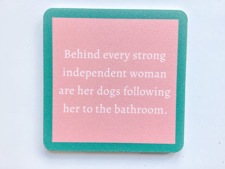 Drinks on Me Coaster