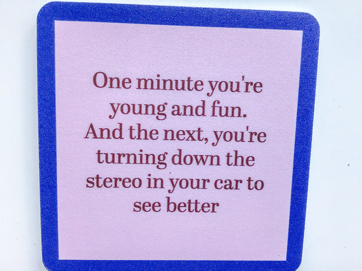 Drinks on Me Coaster