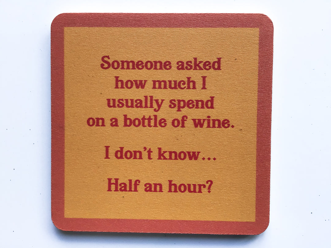 Drinks on Me Coaster