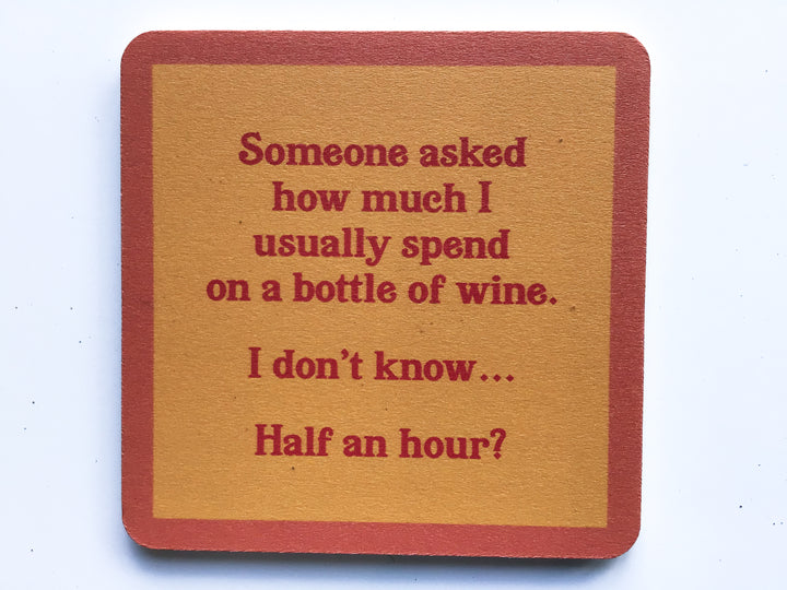 Drinks on Me Coaster