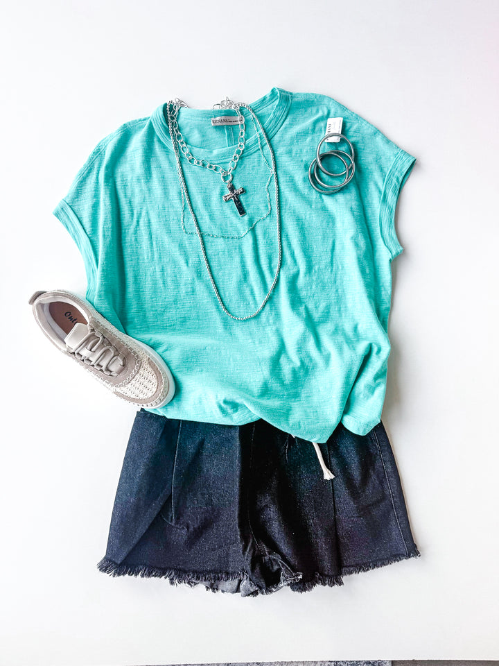 Simple Days Cotton Slub Round Neck