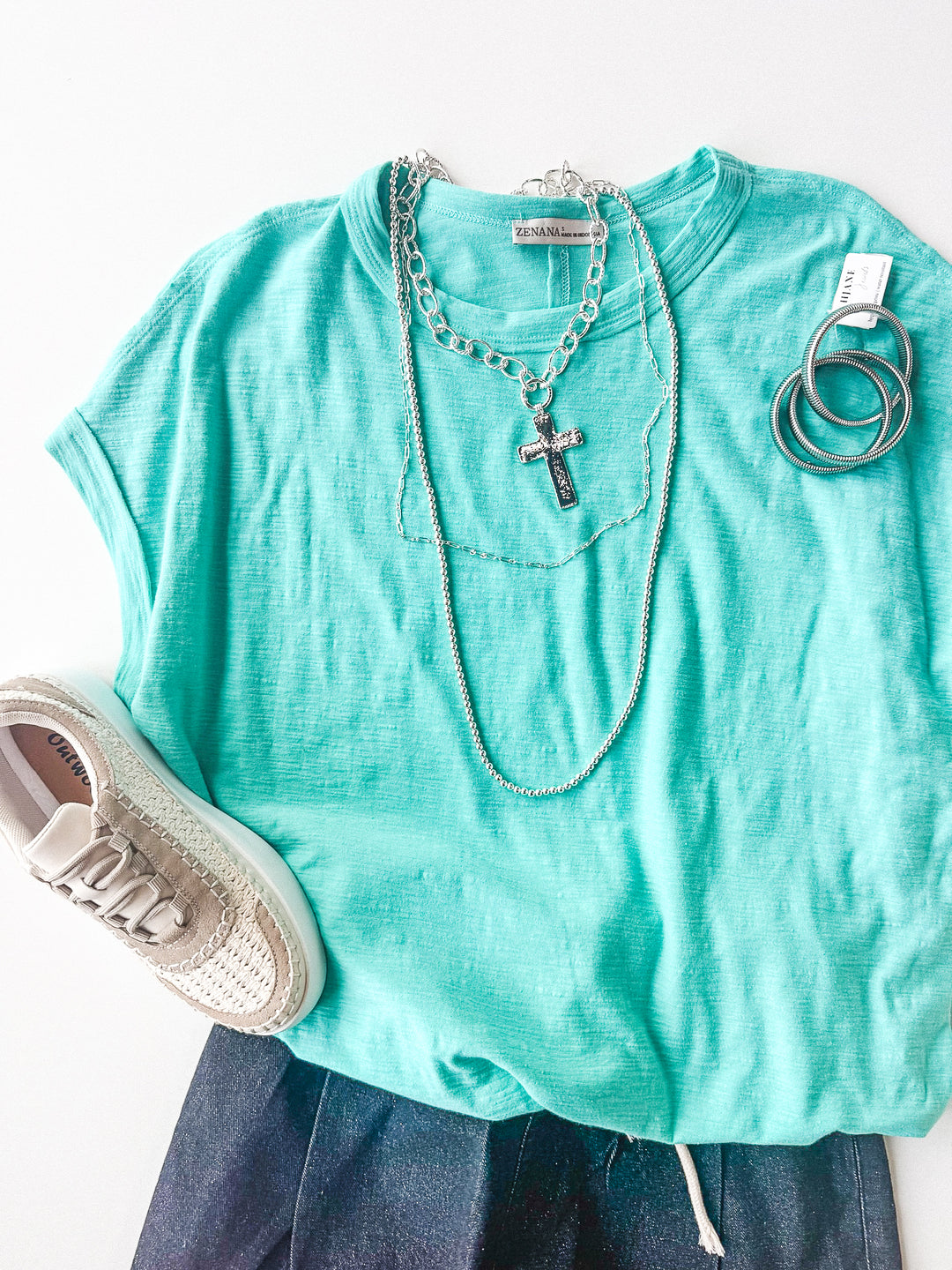 Simple Days Cotton Slub Round Neck