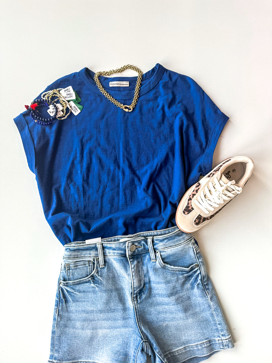 Simple Days Cotton Slub Round Neck